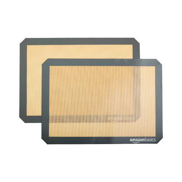 Paquete de 2 tapetes de silicona para hornear AmazonBasics (11,6" x 16,5")