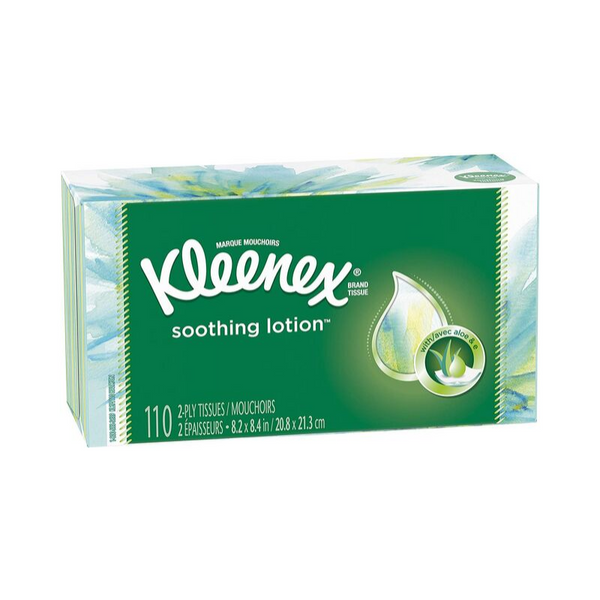 Box Of Kleenex Soothing Lotion Facial Tissues with Aloe & Vitamin E