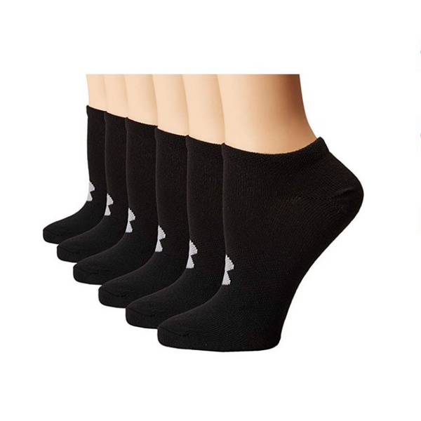 Under Armour Women's Essential No-Show Liner Socks (6 Pairs)