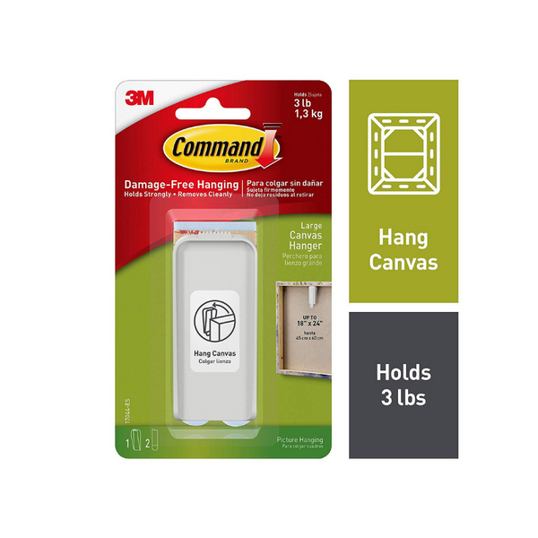 Percha Lona Grande Command (1 Percha + 2 Tiras)