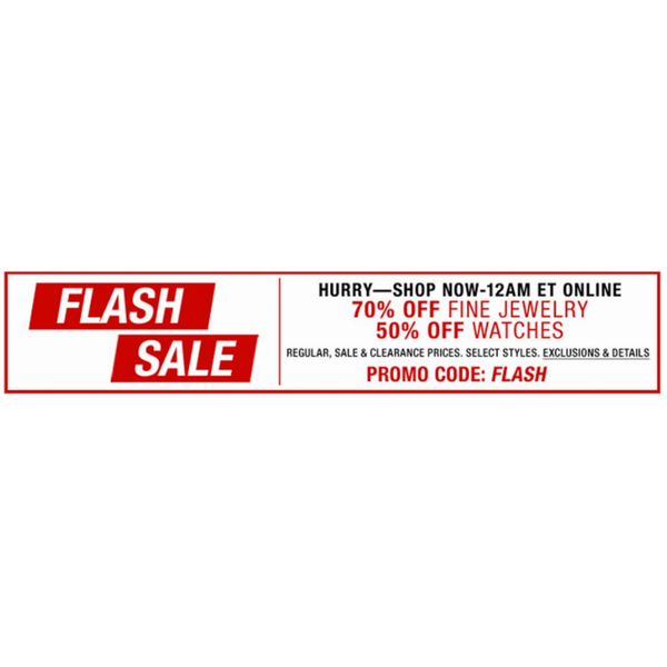 Oferta flash de Macy's: hasta 70 % de descuento en joyas y relojes 