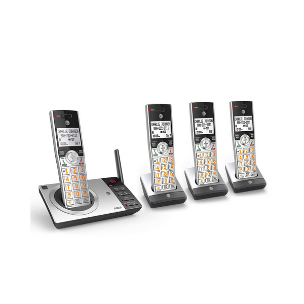 AT&T DECT 6.0 Expandable Cordless Phone Answering System w/ 4 Handsets