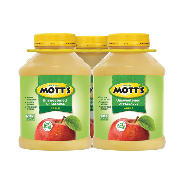 8 Jars Of 46oz Mott’s Unsweetened Applesauce