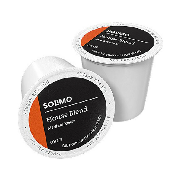 100 cápsulas de café Solimo K-Cup (varios sabores)