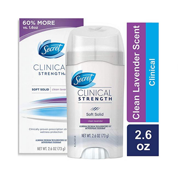 2.6oz. Secret Clinical Strength Antiperspirant/Deodorant (Clean Lavender)
