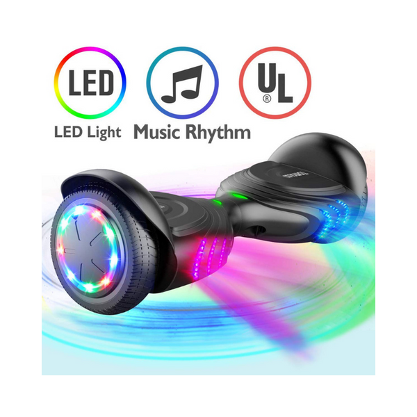 Music-Rhythmed Hover Board for Kids and Adult Two-Wheel Self-Balancing Scooter