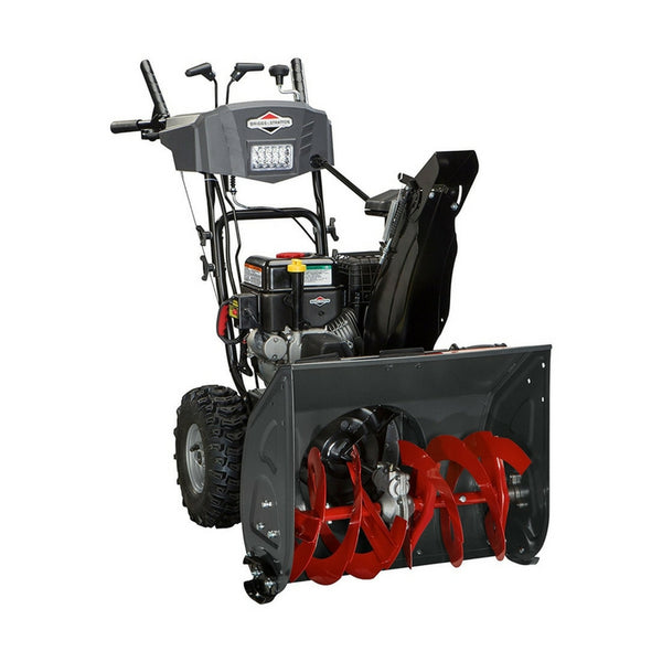 Briggs & Stratton Dual-Stage Snow Thrower with 208cc Engine and Electric Start, 24"
