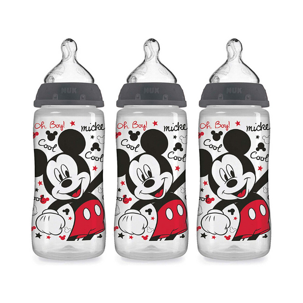 NUK Disney Baby Bottle, Mickey Mouse, 10 Ounce (Pack of 3)