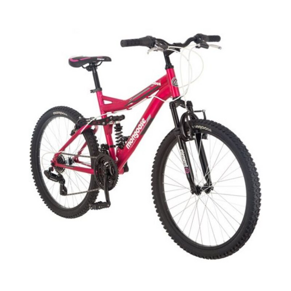 Bicicleta de montaña para niña Mongoose Ledge 2.1 de 24", rosa