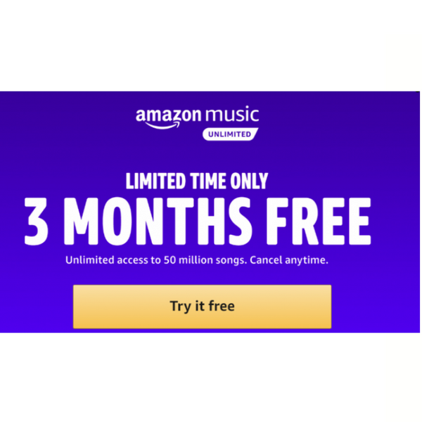 3 Months Amazon Music Unlimited FREE For New Users Only