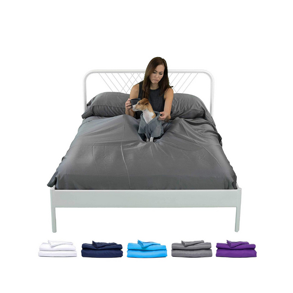Sheets &amp; Giggles Juego de sábanas de lyocell de eucalipto