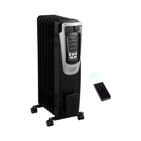 Pelonis Electric 1500W Oil Filled Radiator Heater with Safety Protection