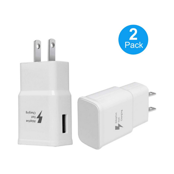 Paquete de 2 adaptadores de cargador de pared de carga rápida