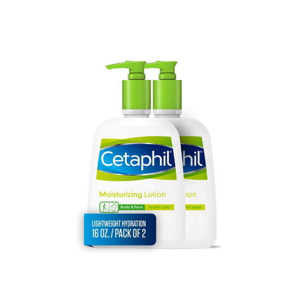 Paquete de 2 16 oz. Loción Hidratante Cetaphil (Cuerpo/Rostro)