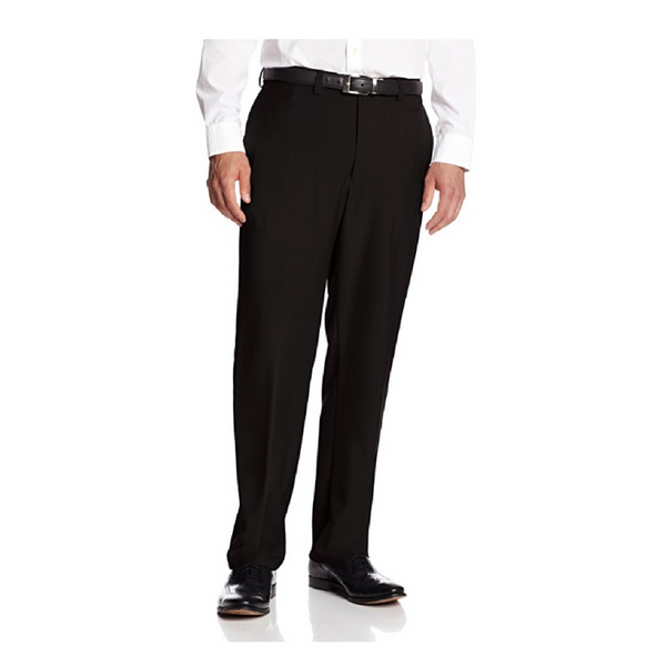 Haggar men's expandable waist plain front dress pants