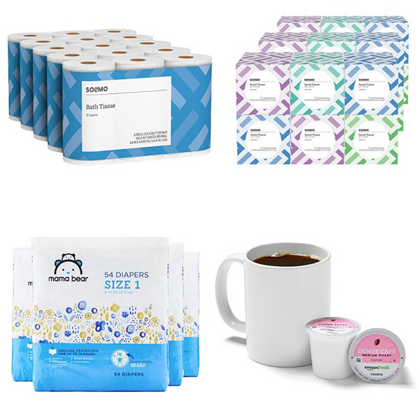 Grandes ahorros en papel higiénico, toallitas húmedas, bolsas de basura, pañales, K-Cups y más