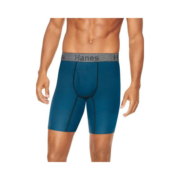 Calzoncillos tipo bóxer elásticos de algodón Hanes Comfort Flex Fit de 5 unidades (M, L, XL)