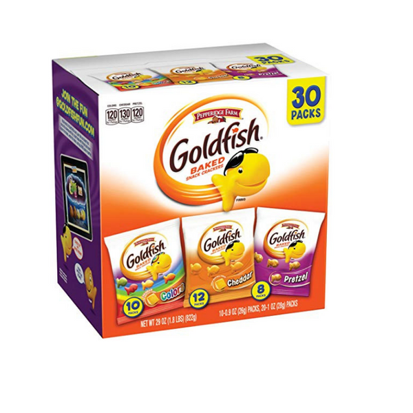 30-Count Pepperidge Farm Goldfish Variety Pack (Classic Mix)