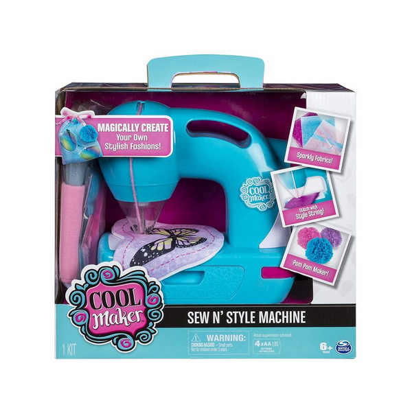 Máquina de coser Cool Maker Sew N' Style con accesorio para hacer pompones