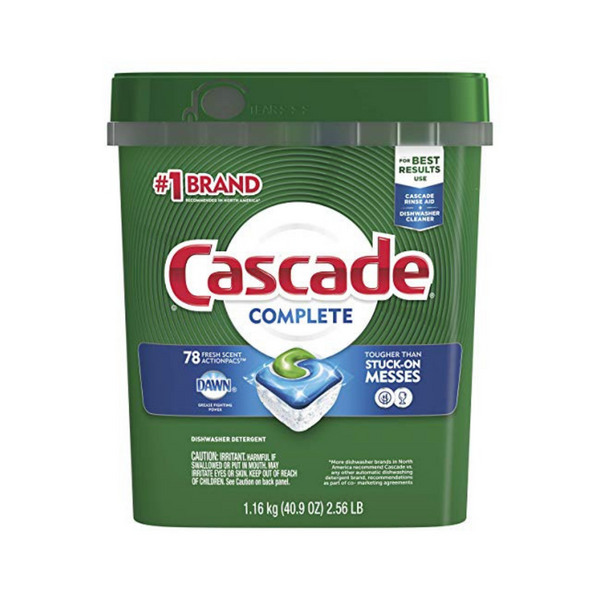 78 Cascade Complete ActionPacs Dishwasher Detergent