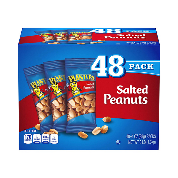 Macetas de 48 unidades de 1 oz de maní salado