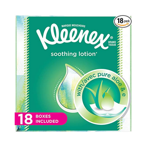 18-Pack Kleenex Lotion Facial Tissues w/ Aloe & Vitamin E