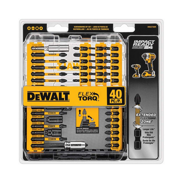 Dewalt 40-Piece Impact Ready FlexTorq Screwdriver Bit Set