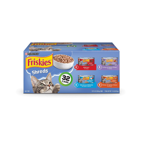 32-Count 5.5oz Purina Friskies Canned Wet Cat Food