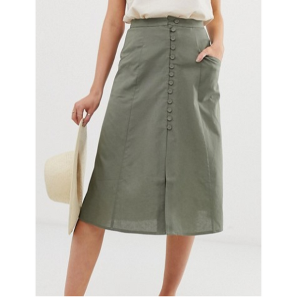 Falda midi Asos