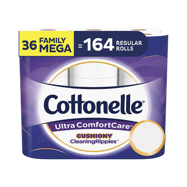 36-Ct Cottonelle Family Mega Rolls Ultra ComfortCare Toilet Paper