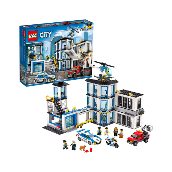 Set de construcción de la comisaría de policía de LEGO City (894 piezas)