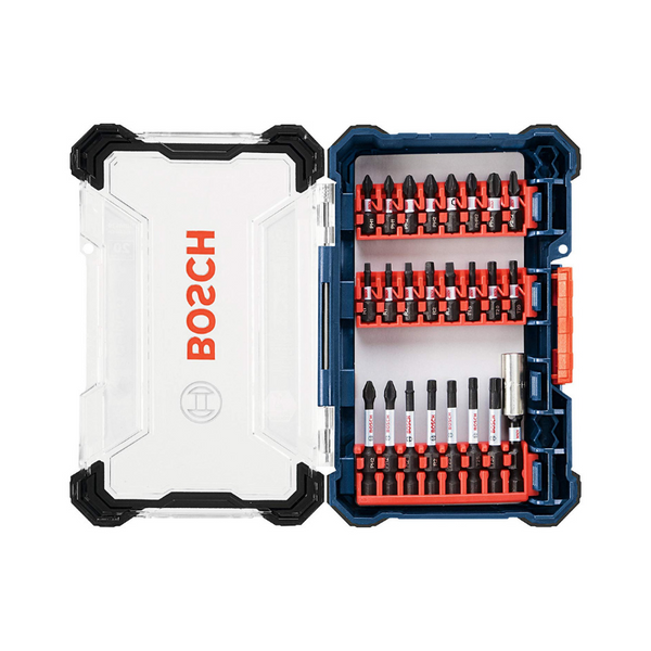 Bosch 24 Piece Impact Tough Screwdriver Custom Case System Set