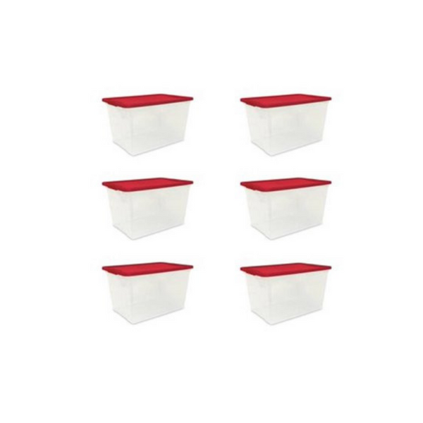 Juego de 6 bolsas transparentes Mainstays de 64 cuartos