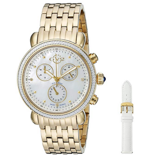 GV2 by Gevril Women's Marsala Analog Display Swiss Quartz Gold Watch