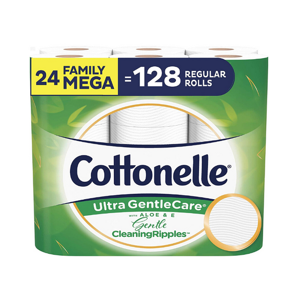24-Count Cottonelle Ultra GentleCare Family Mega Roll Toilet Paper