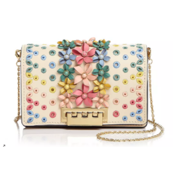 Bandolera con estampado floral de Zac Posen