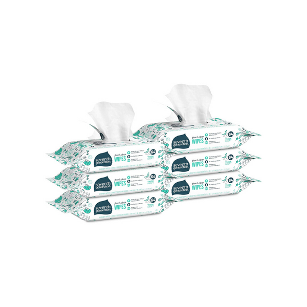 384 Seventh Generation Thick & Strong Free and Clear Baby Wipes