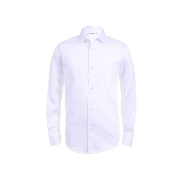 Calvin Klein Boys' Long Sleeve Sateen Dress Shirts