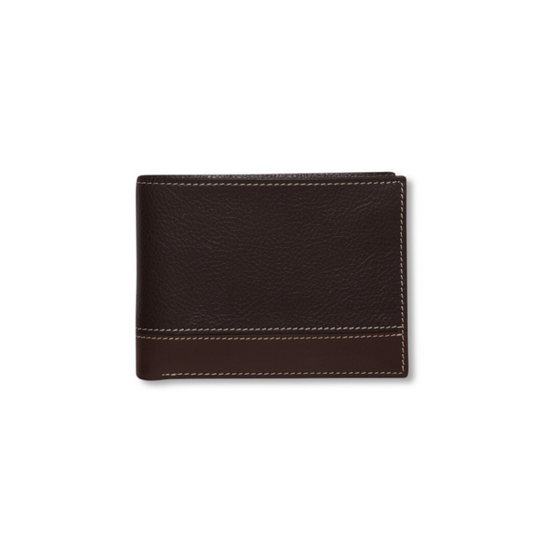 Perry Ellis Portfolio Men's Premium Leather Bifold Wallet
