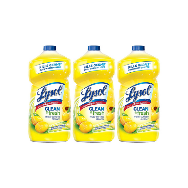 Pack de 3 limpiadores multisuperficies Lysol Clean and Fresh