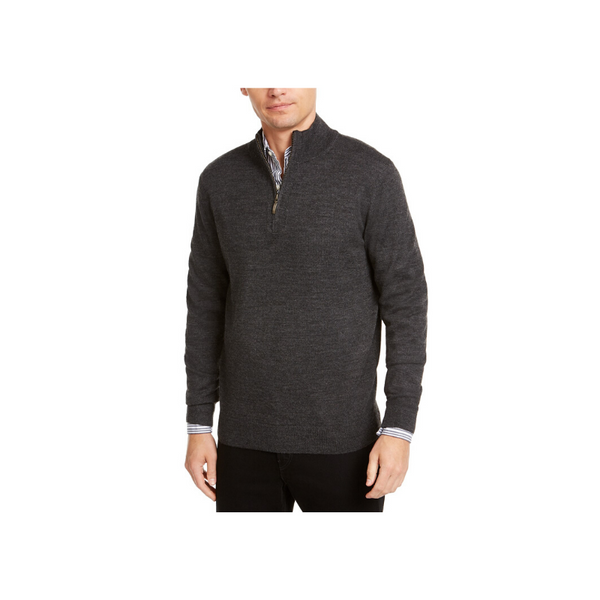 Men's Quarter Zip Merino Wool Blend Sweater (8 Colors)