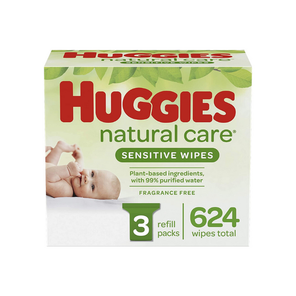 624 Huggies Natural Care Baby Wipes