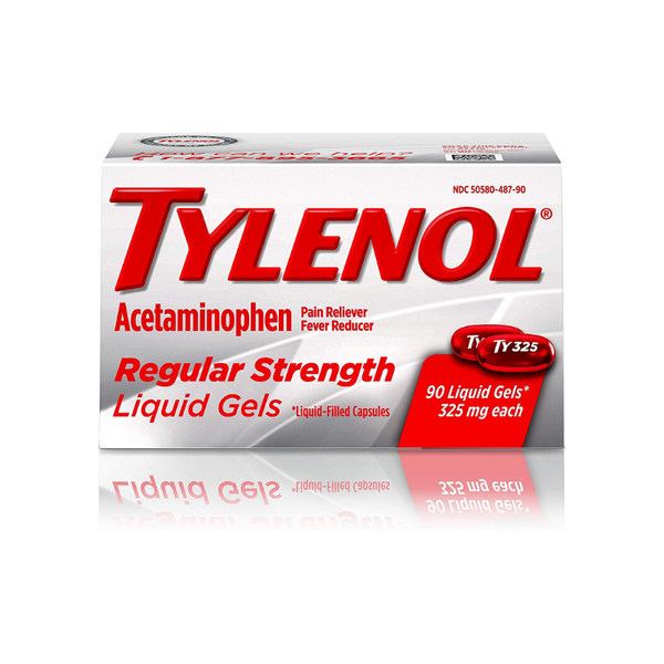 Geles líquidos Tylenol de potencia regular con 325 mg de acetaminofén