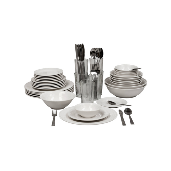 Service For 6 Strawberry Street Nova 62 Piece Dinnerware Set