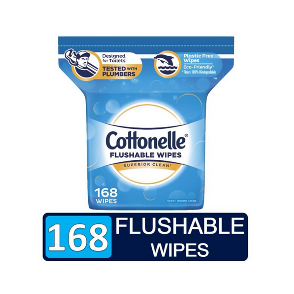 168 toallitas desechables Cottonelle FreshCare