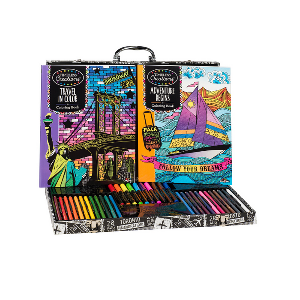 Cra-Z-Art Timeless Creations Premium Art of Coloring Customizable Coloring Case