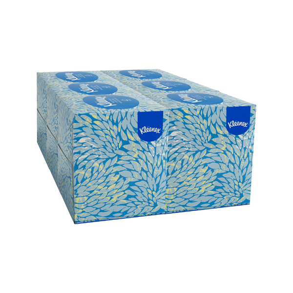 6 cajas de pañuelos kleenex