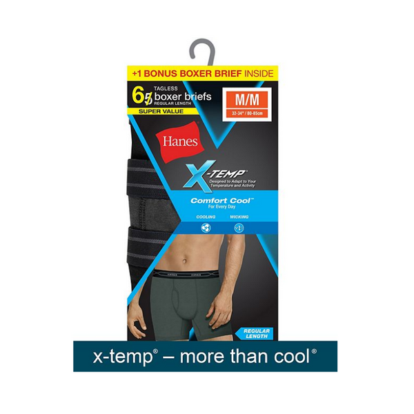 6-Pack Hanes X-Temp Men's Boxer Briefs