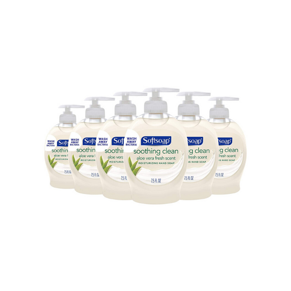 6 Softsoap Liquid Hand Soap, Aloe