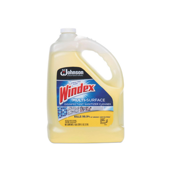 Windex MultiSurface Disinfectant Cleaner, Citrus, 1 gal Bottle